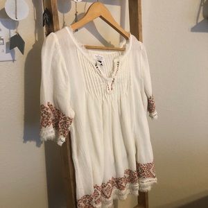 Anthropologie embroidered blouse